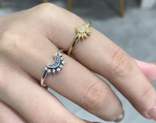 Anillo Sol y Luna 2 en 1 🌞🌙