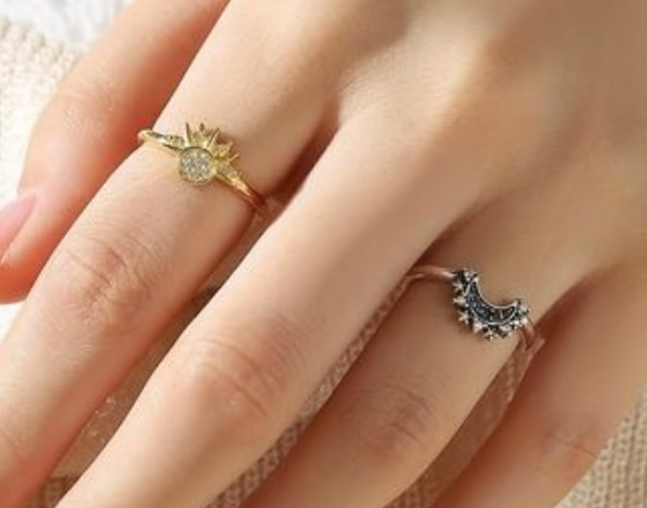 Anillo Sol y Luna 2 en 1 🌞🌙